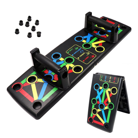 Image of Foldable Push Up Stand With Grip